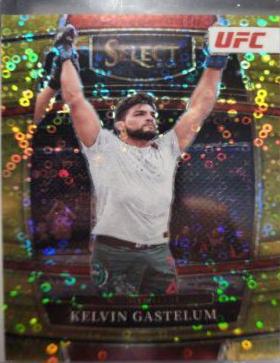 Kelvin Gastelum 2022 Panini Select UFC Concourse #38 Gold Disco