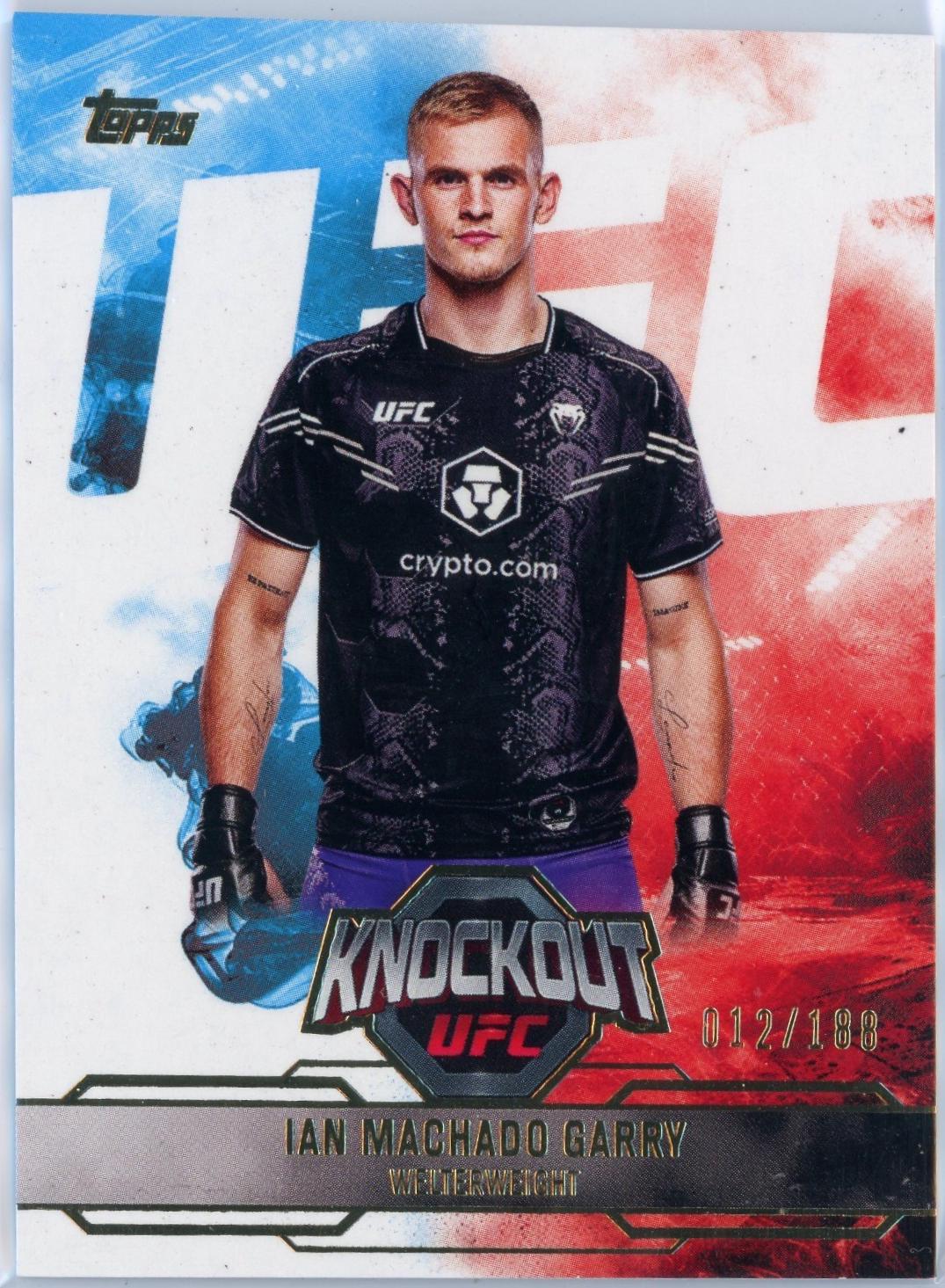Ian Machado Garry 2025 Topps Knockout UFC Base #43 Gold