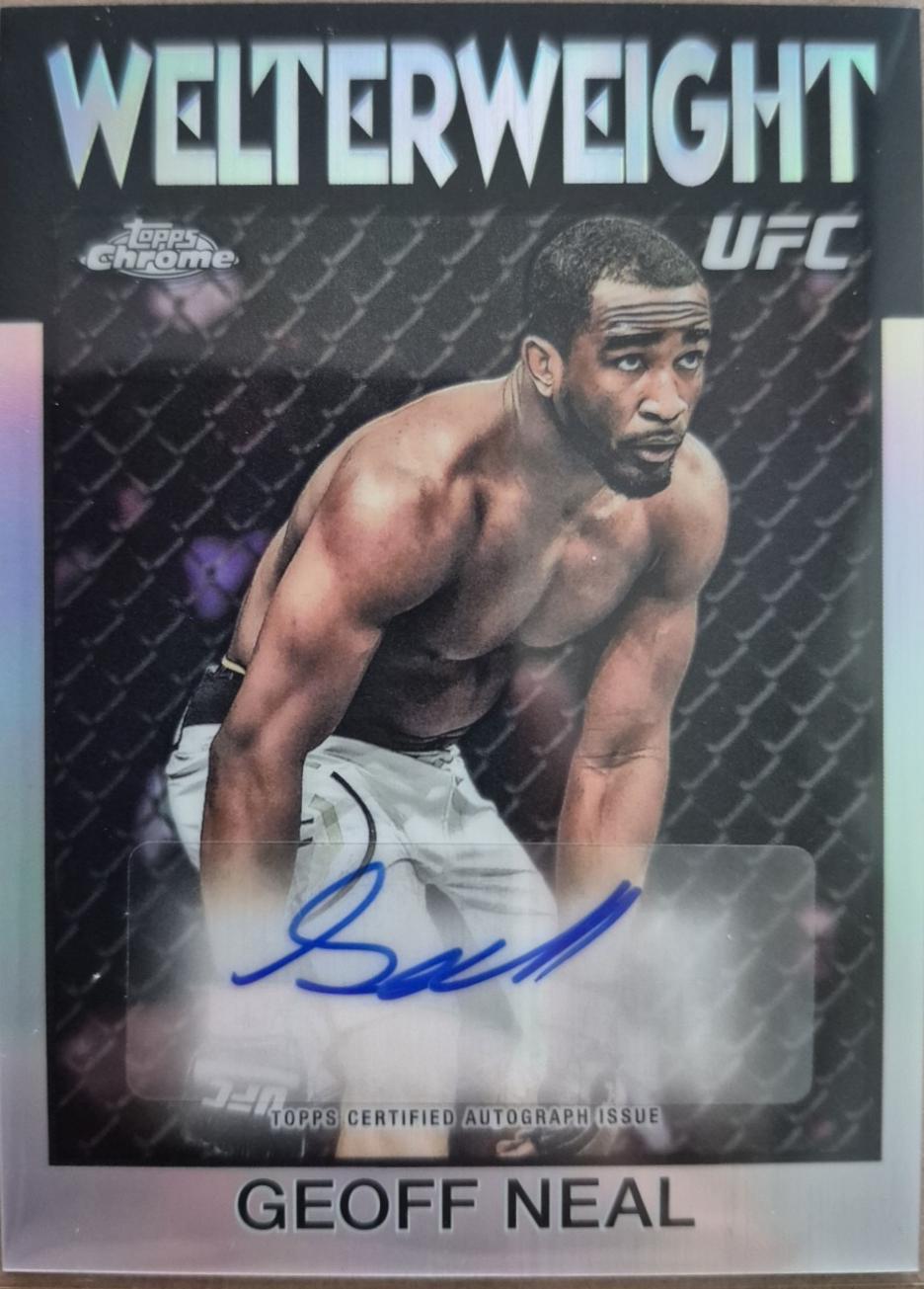 Geoff Neal 2026 Topps Chrome UFC 1986 Topps Signatures #86S-GN Refractor