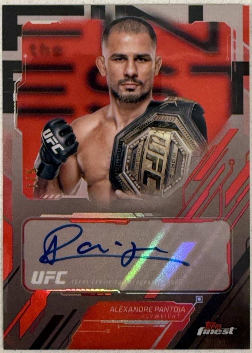 Alexandre Pantoja 2025 Topps Finest UFC The Finest #TFA-AP Red Black Vapor Refractor