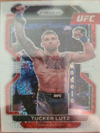 Tucker Lutz 2022 Panini Prizm UFC Base #144 White Sparkle