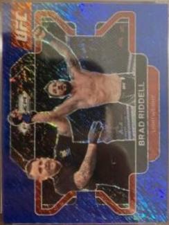Brad Riddell 2022 Panini Prizm UFC Base #37 Blue Shimmer