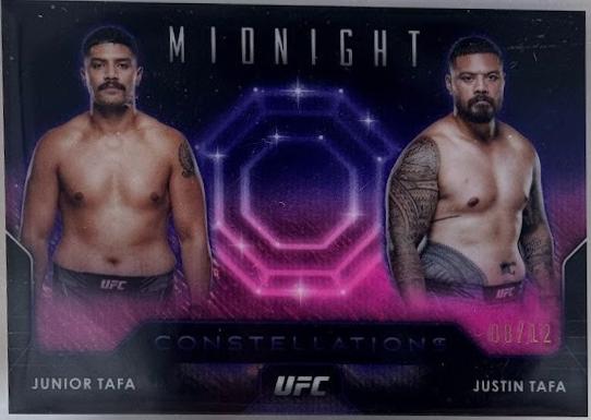 Justin Tafa / Junior Tafa 2024 Topps Midnight UFC Constellations #CO-13 Midnight