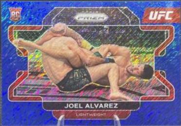 Joel Alvarez 2022 Panini Prizm UFC Base #93 Blue Shimmer
