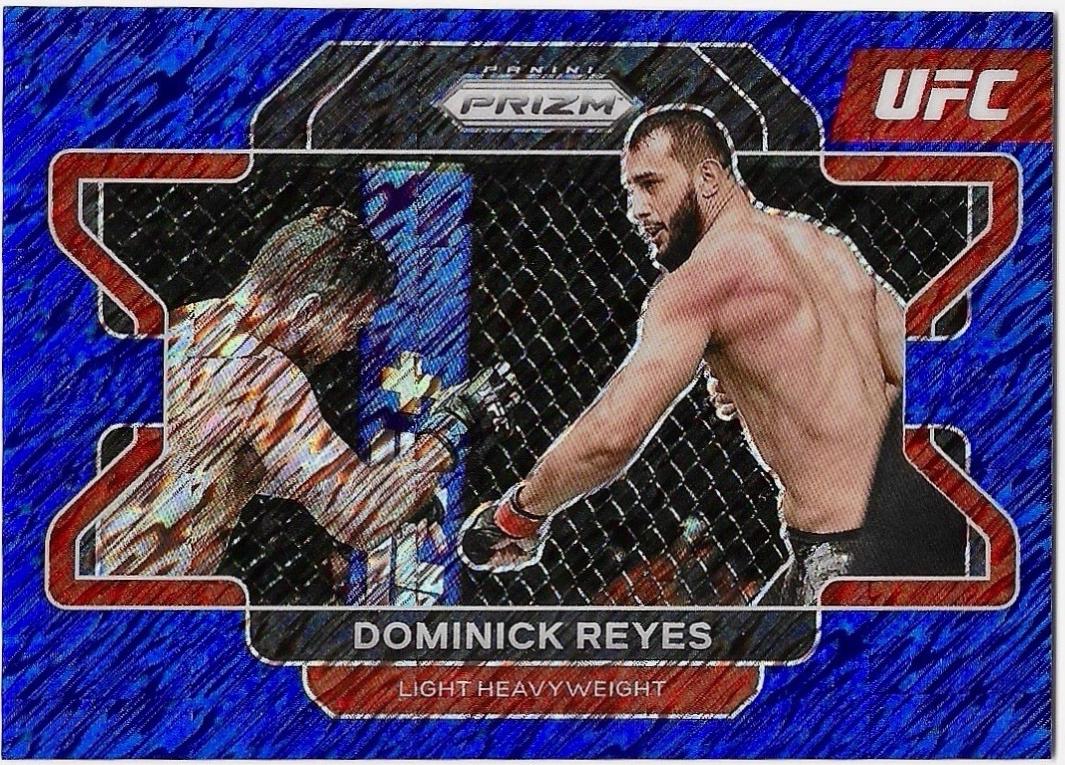 Dominick Reyes 2022 Panini Prizm UFC Base #11 Blue Shimmer