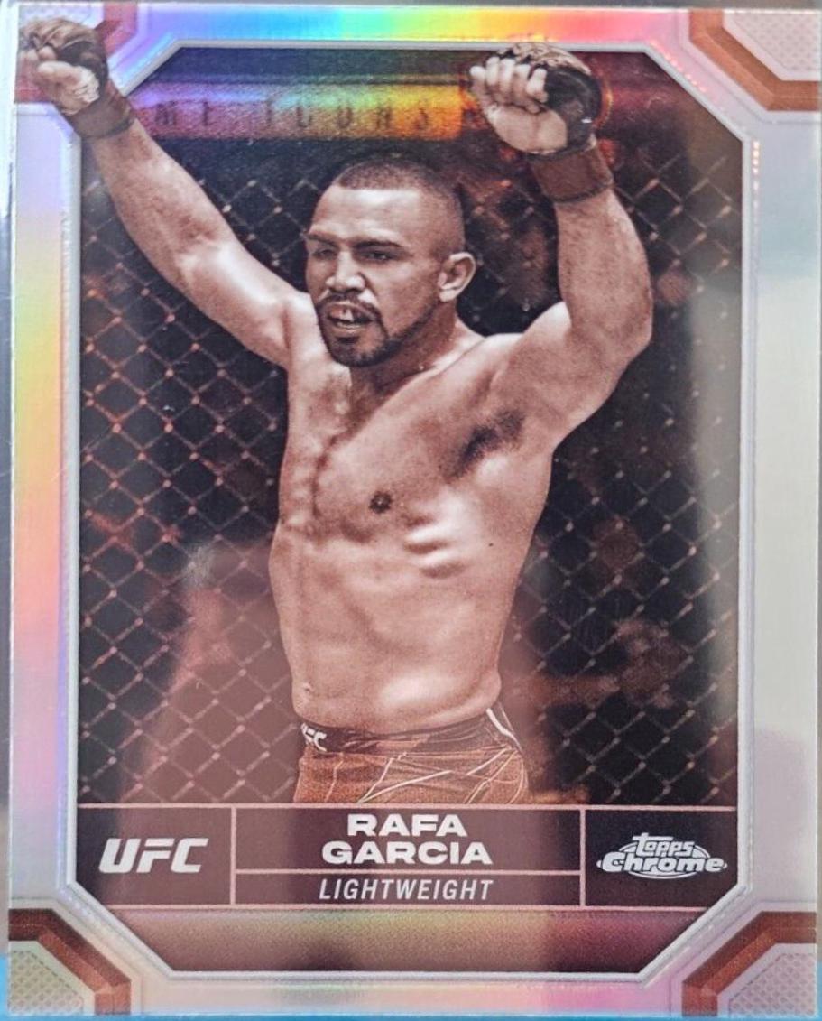 Rafa Garcia 2024 Topps Chrome UFC Base #157 Negative Refractor