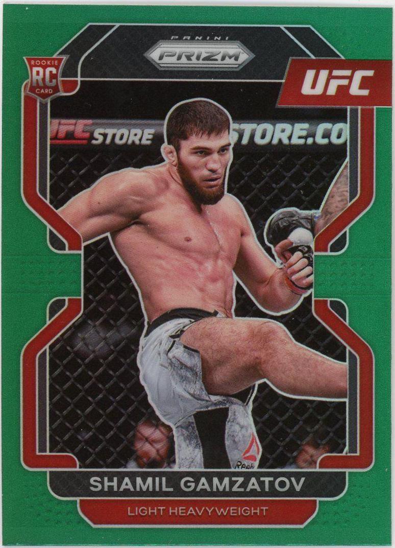 Shamil Gamzatov 2022 Panini Prizm UFC Base #182 Green