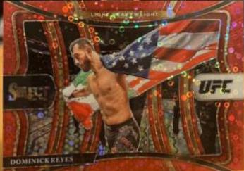 Dominick Reyes 2021 Panini Select UFC Premier Level #112 Red Disco