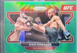 Giga Chikadze 2022 Panini Prizm UFC Base #71 Green