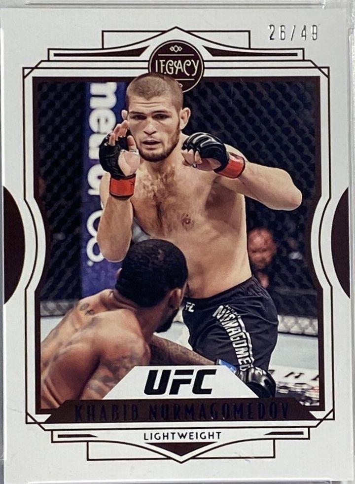 Khabib Nurmagomedov 2021 Panini Chronicles UFC Base Legacy #42 Purple