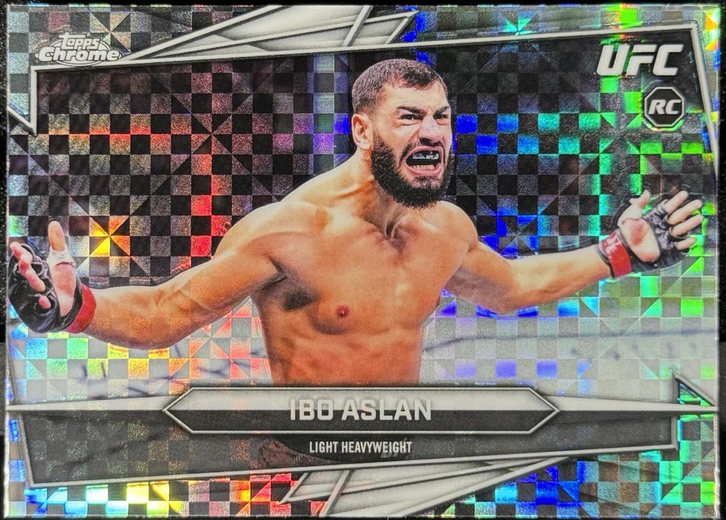 Ibo Aslan 2026 Topps Chrome UFC Base #189 X-fractor