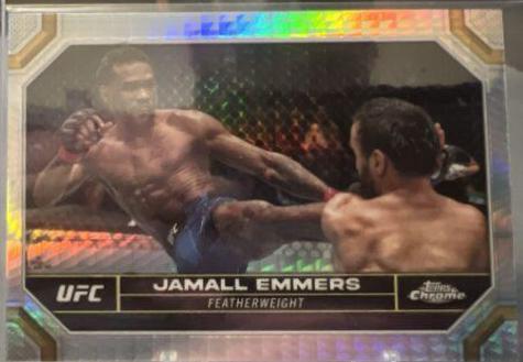 Jamall Emmers 2024 Topps Chrome UFC Base #90 Prism Refractor