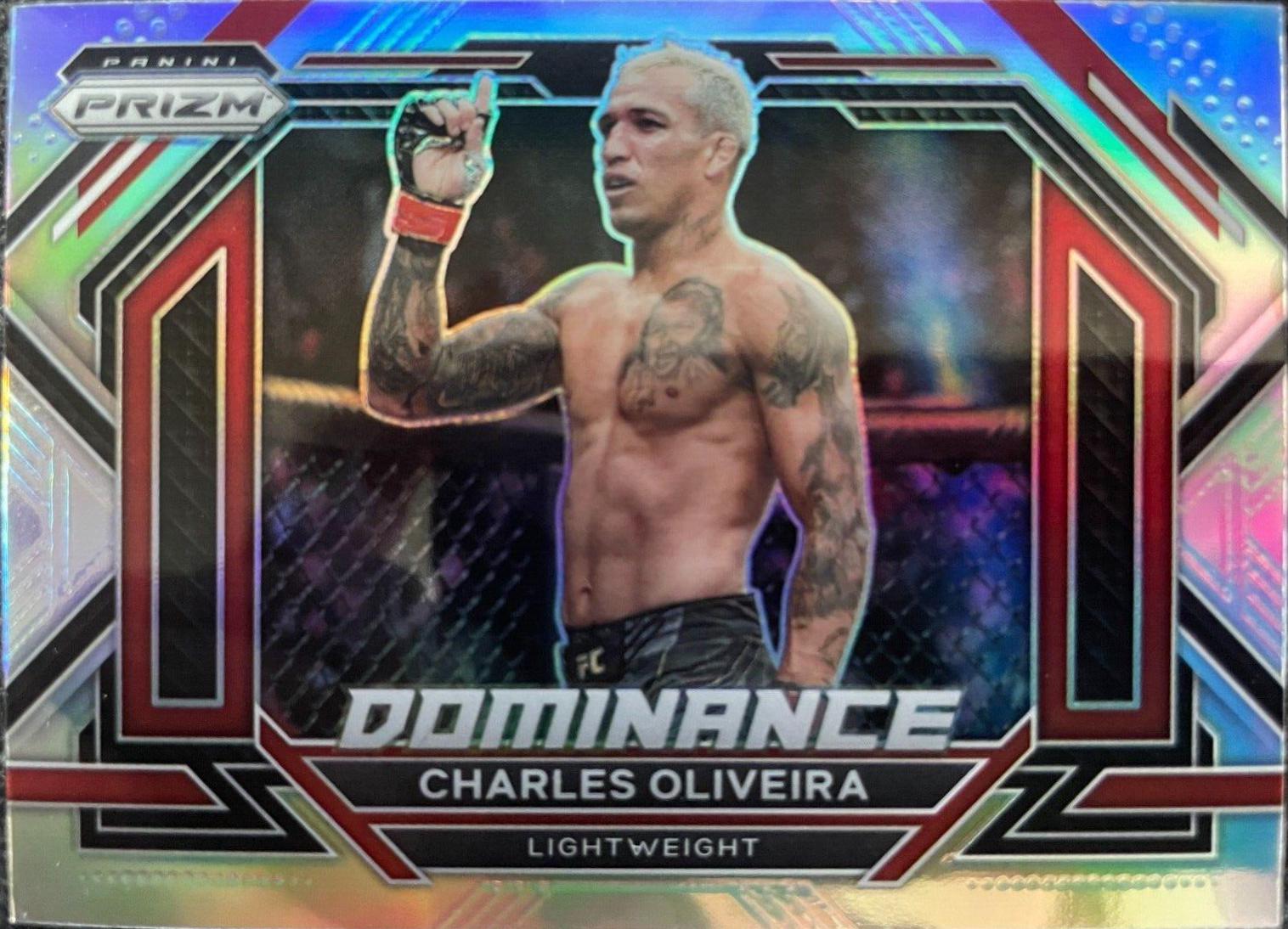 Charles Oliveira 2023 Panini Prizm UFC Dominance #30 Silver