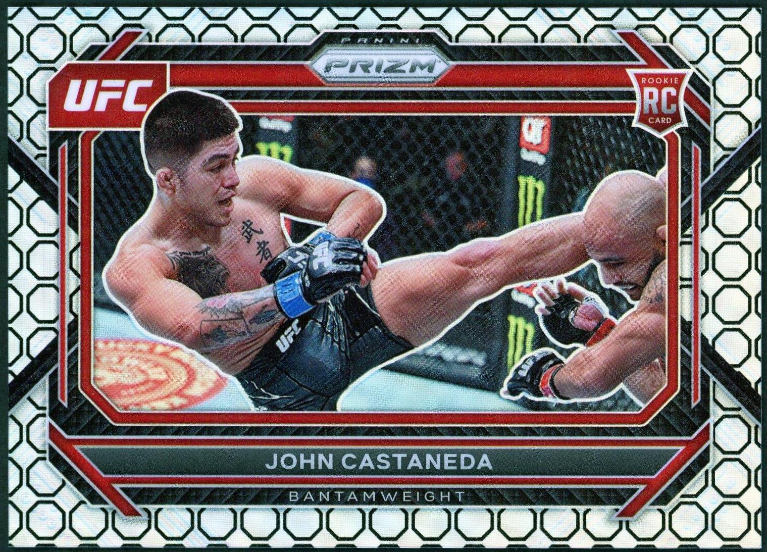 John Castaneda 2023 Panini Prizm UFC Base #64 Octagon