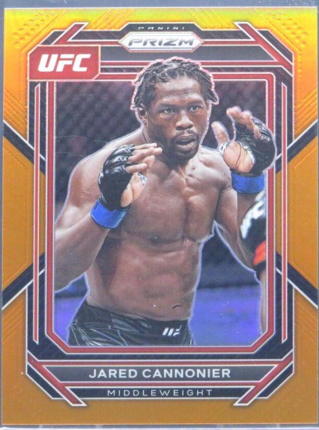 Jared Cannonier 2023 Panini Prizm UFC Base #129 Orange