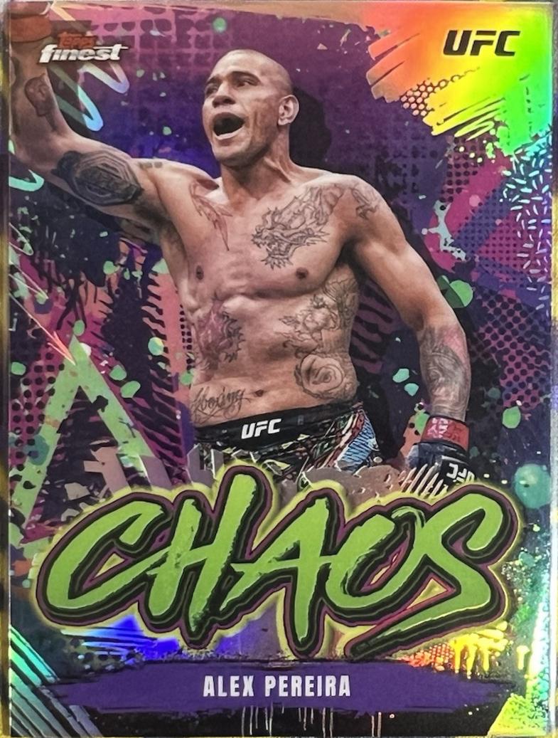 Alex Pereira 2024 Topps Finest UFC Chaos #CHA-24 Refractor