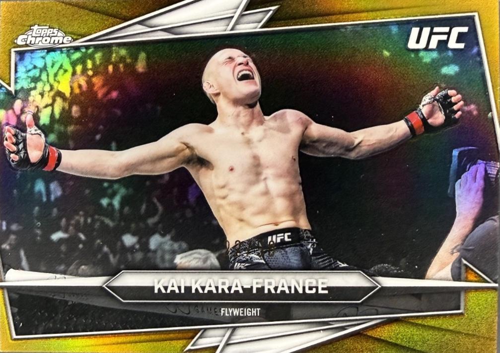 Kai Kara-France 2026 Topps Chrome UFC Base #109 Gold Refractor