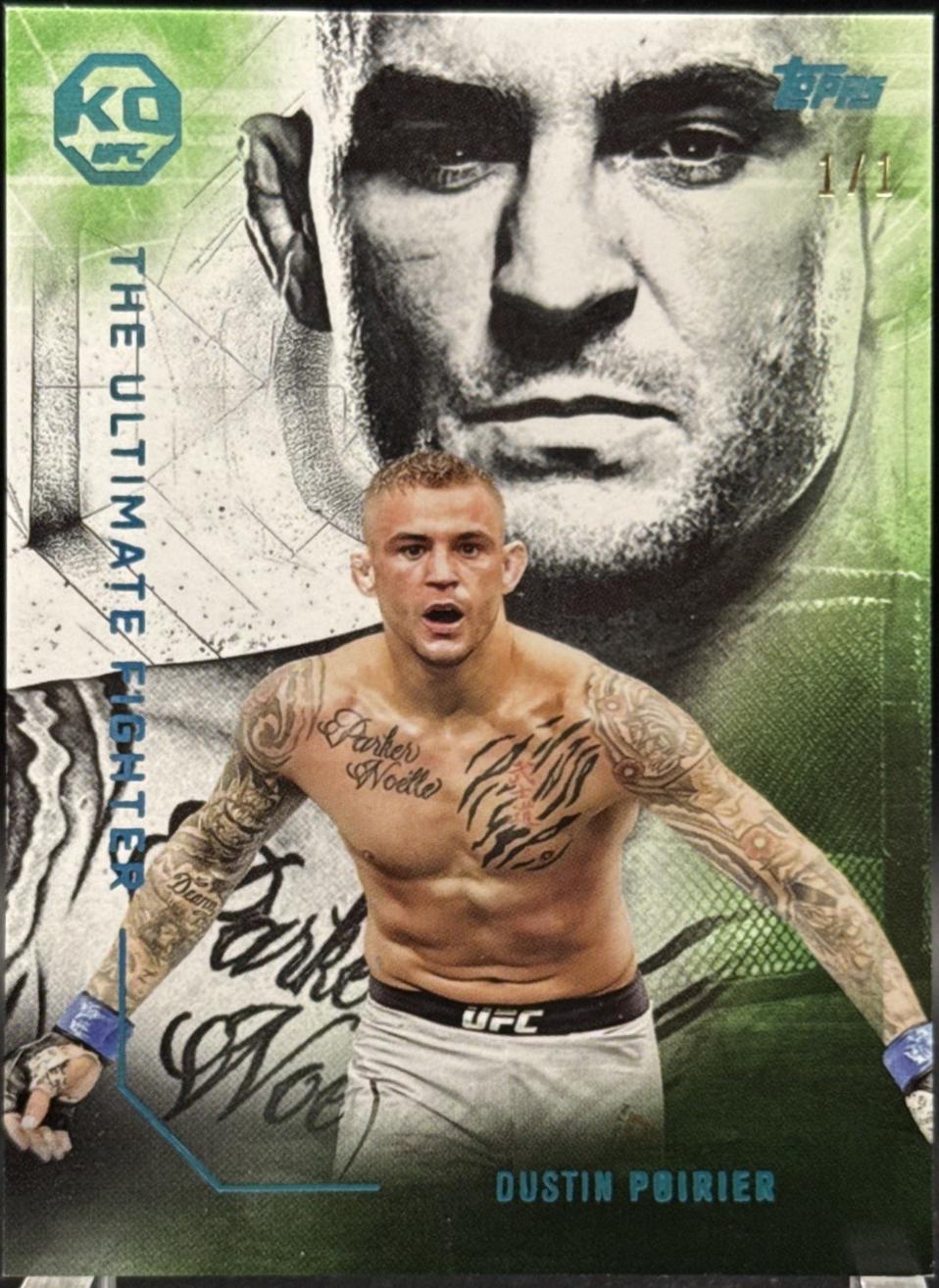Dustin Poirier 2025 Topps Knockout UFC The Ultimate Fighter #UF-14 Platinum