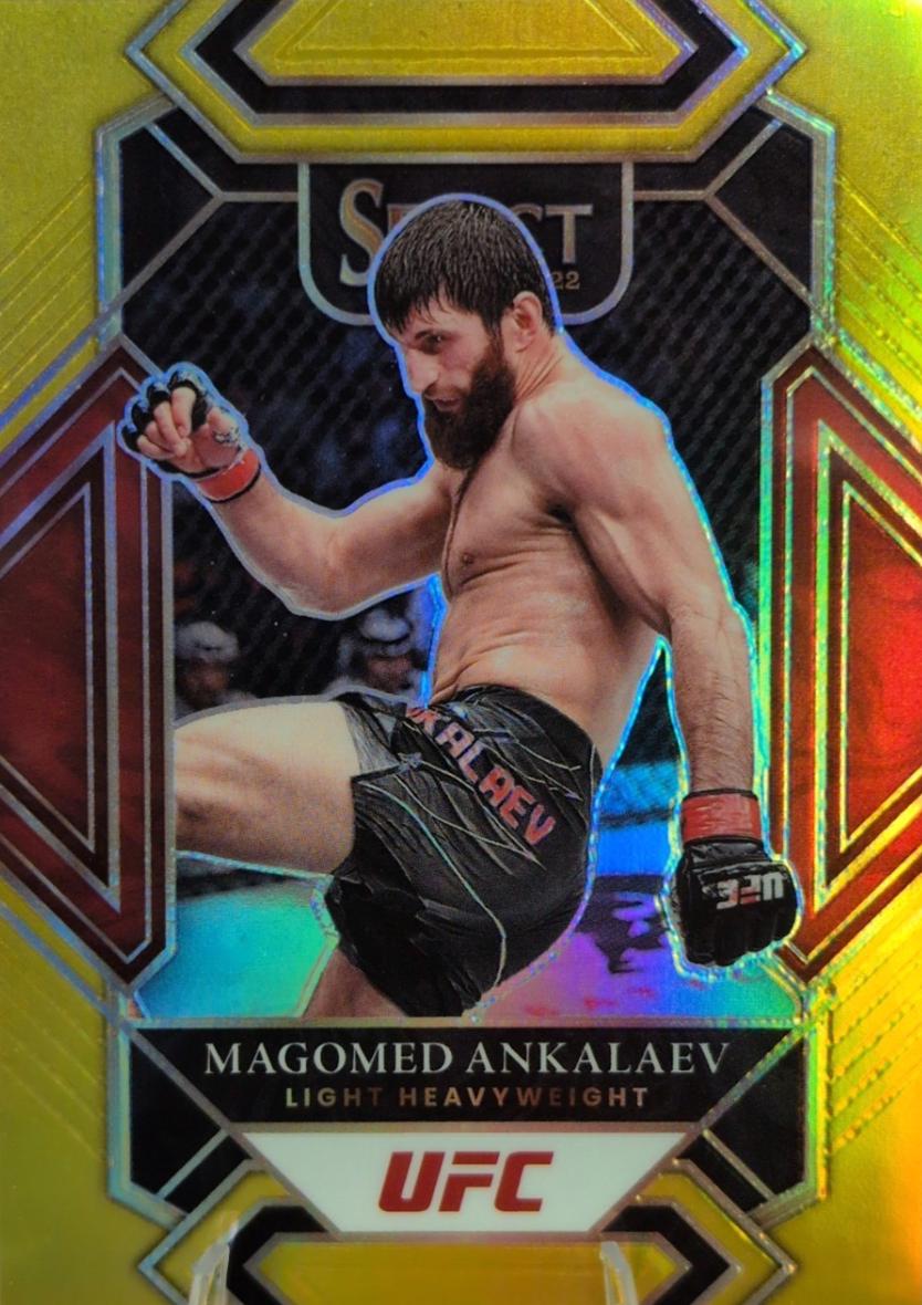 Magomed Ankalaev 2022 Panini Select UFC Mezzanine #375 Gold