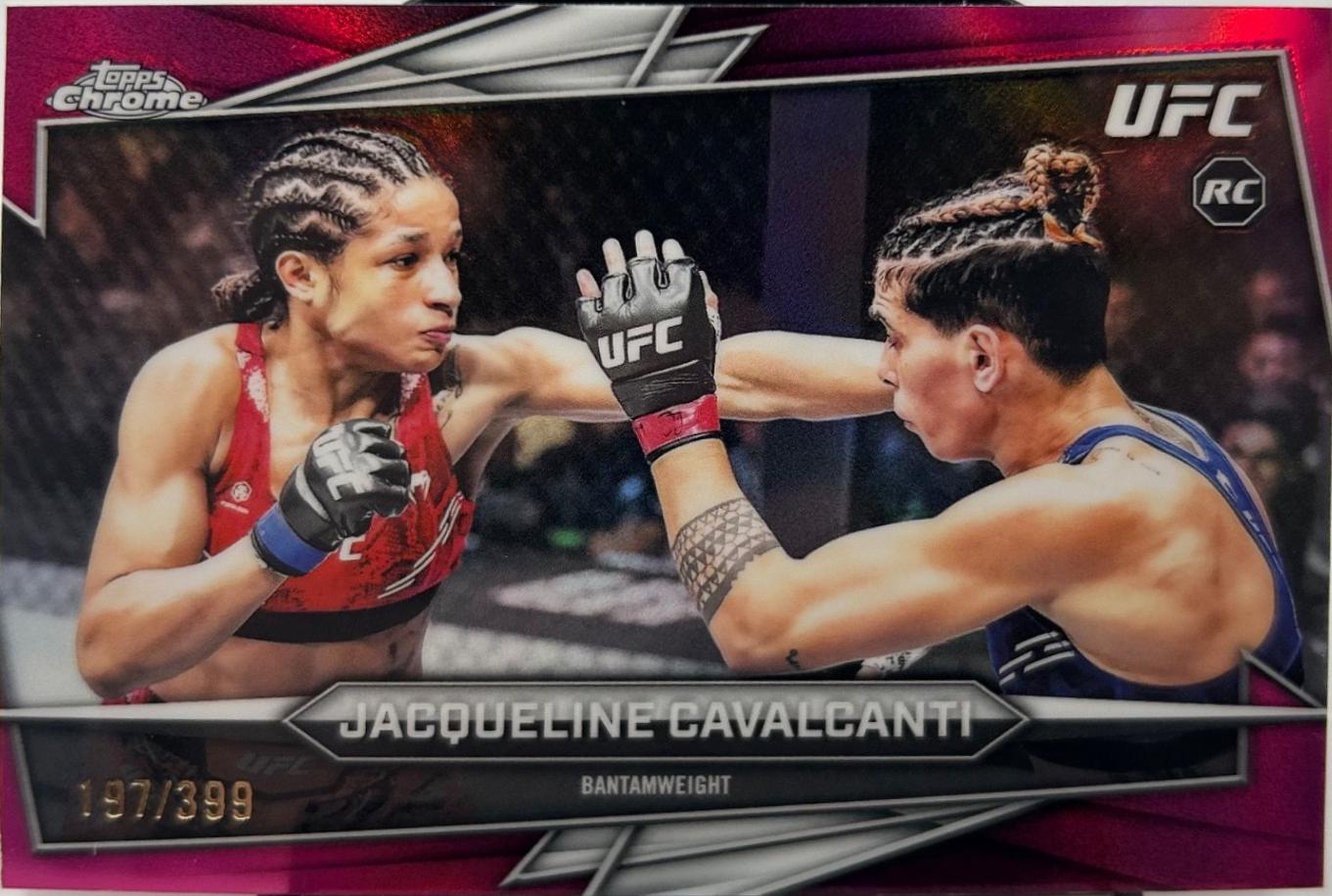 Jacqueline Cavalcanti 2026 Topps Chrome UFC Base #37 Magenta Refractor