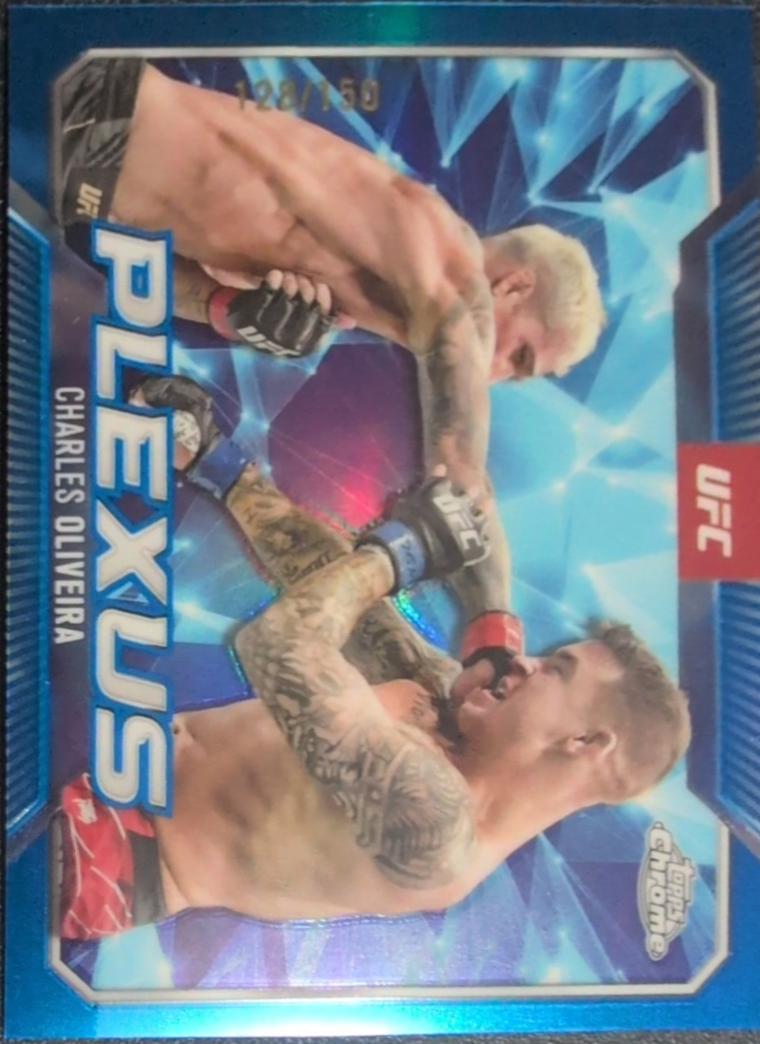 Charles Oliveira 2025 Topps Chrome UFC Plexus #PLX-3 Blue Refractor