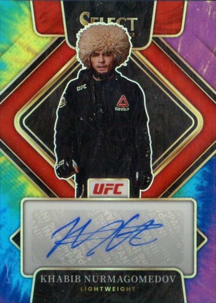 Khabib Nurmagomedov 2022 Panini Select UFC Signatures #5 Tie Dye