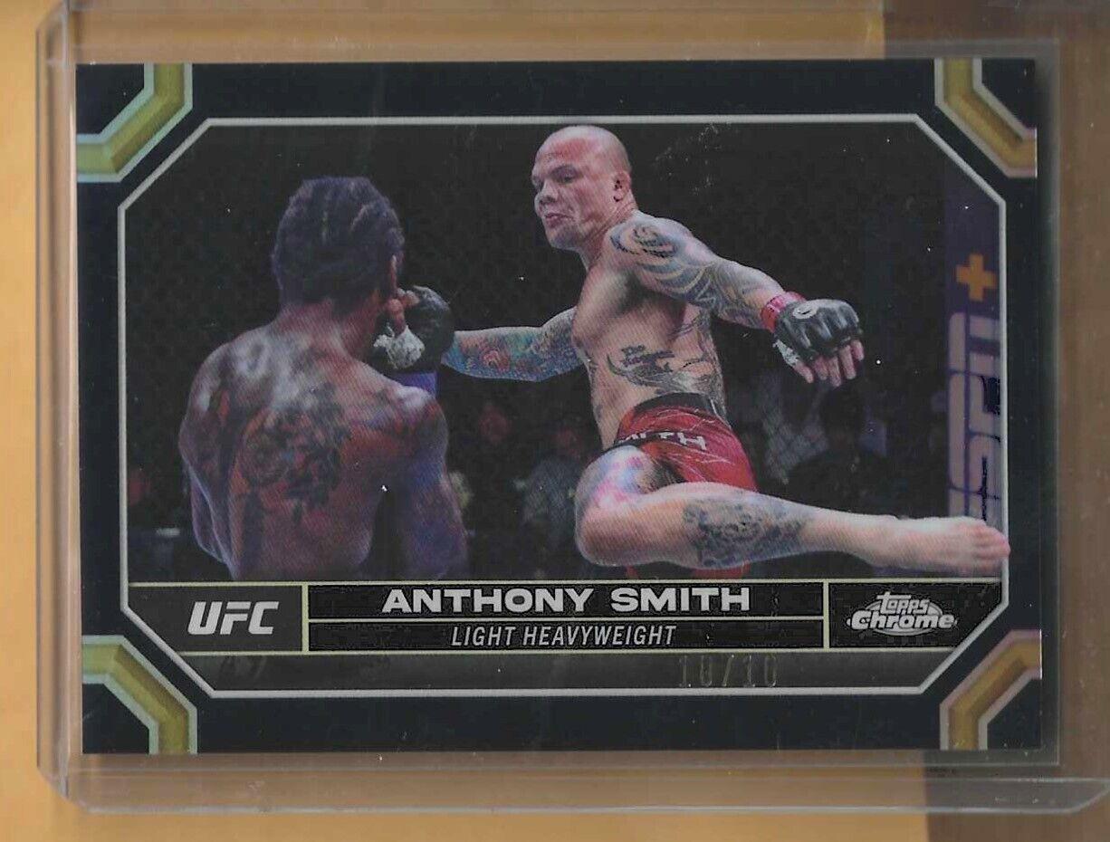 Anthony Smith 2024 Topps Chrome UFC Base #19 Black Refractor