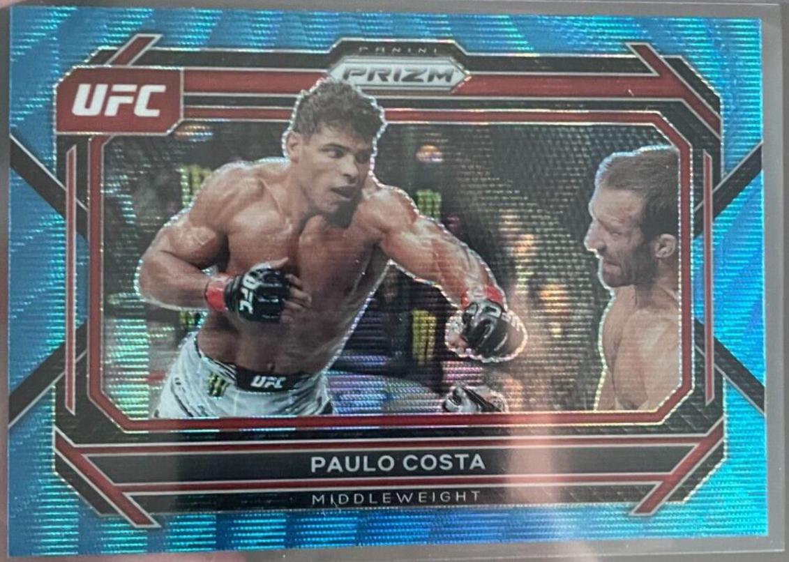 Paulo Costa 2023 Panini Prizm UFC Base #79 Blue Wave