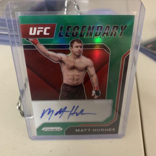 Matt Hughes 2022 Panini Prizm UFC Legendary Signatures #8 Green
