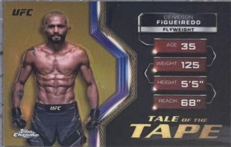 Deiveson Figueiredo 2024 Topps Chrome UFC Tale of the Tape #TFT-2 Gold Refractor