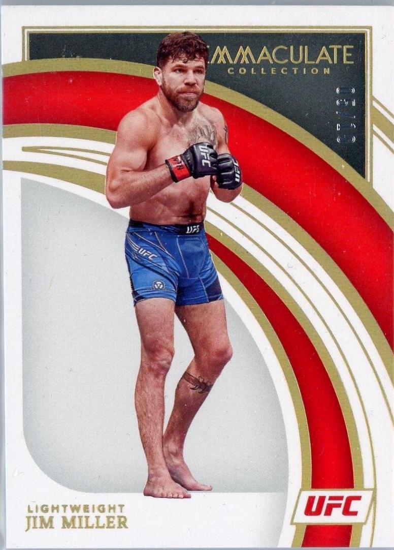 Jim Miller 2022 Panini Immaculate UFC Base #67 Gold