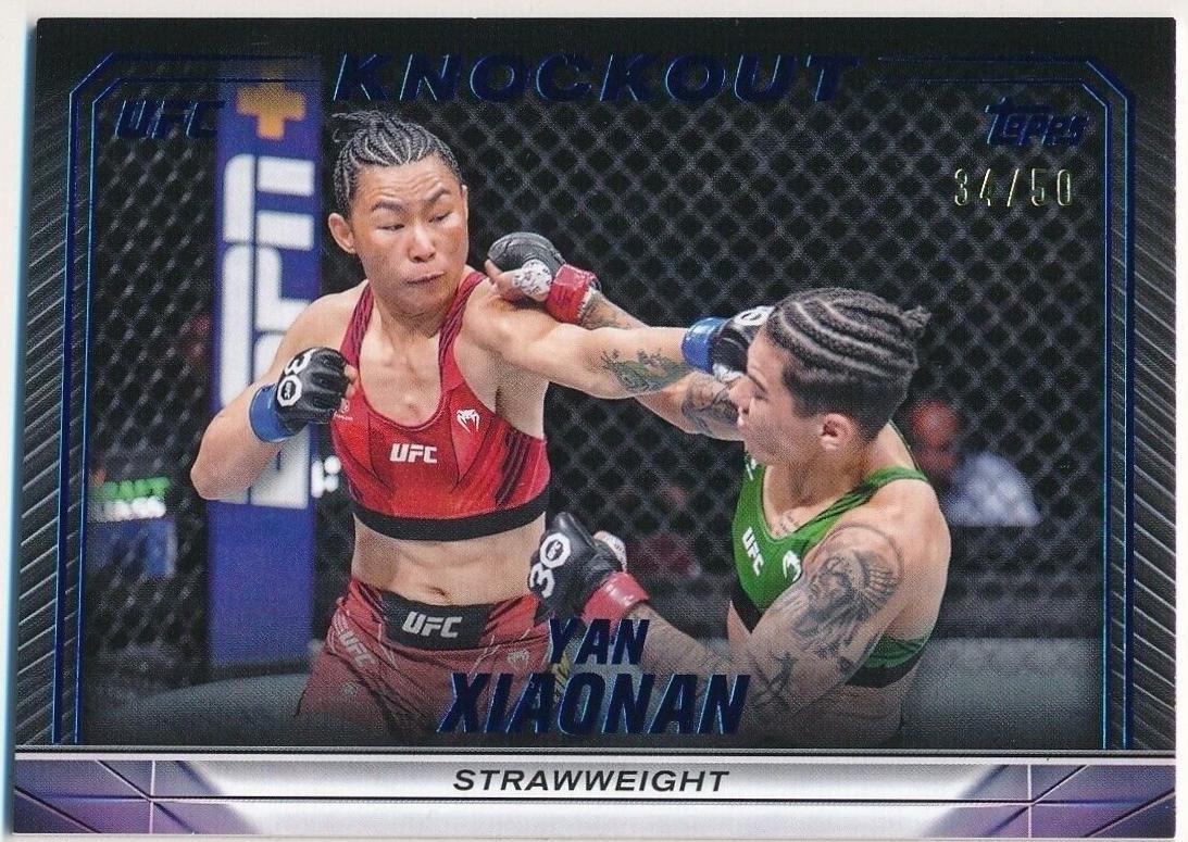 Yan Xiaonan 2024 Topps Knockout UFC Base #79 Blue