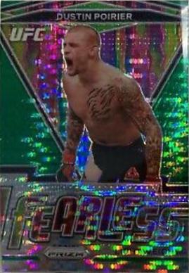 Dustin Poirier 2021 Panini Prizm UFC Fearless #4 Green Pulsar