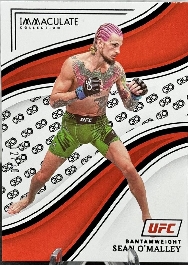 Sean O'Malley 2023 Panini Immaculate Collection UFC Base #45 30th Anniversary