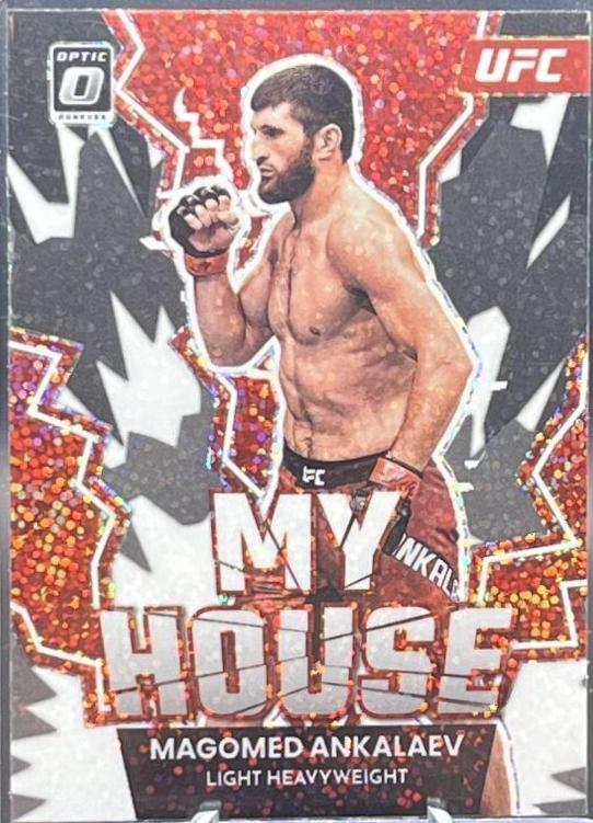 Magomed Ankalaev 2023 Panini Donruss Optic UFC My House #11 White Sparkle