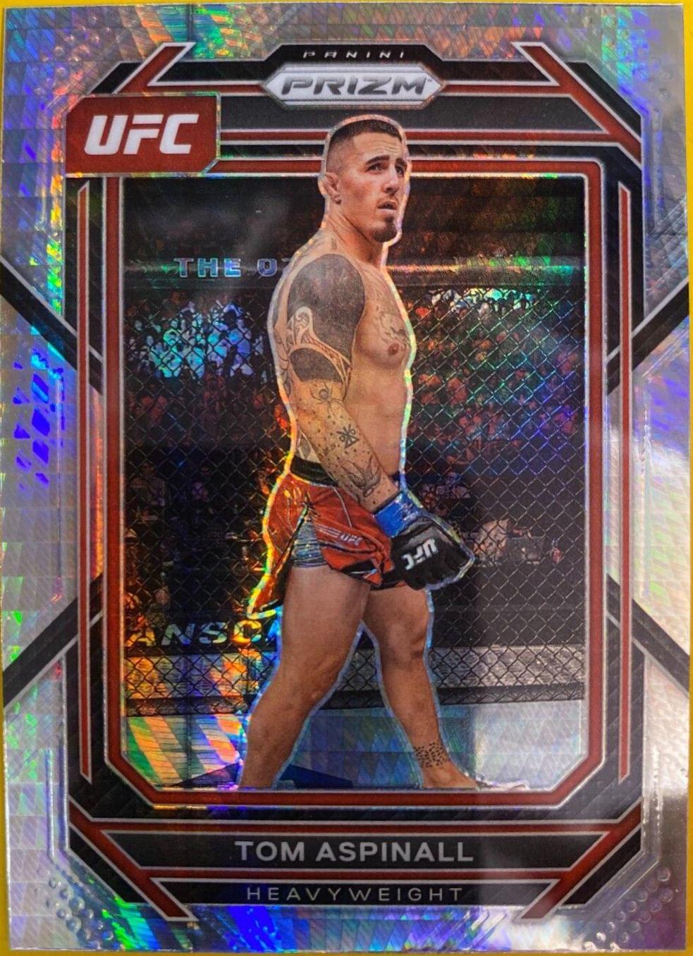 Tom Aspinall 2023 Panini Prizm UFC Base #138 Hyper
