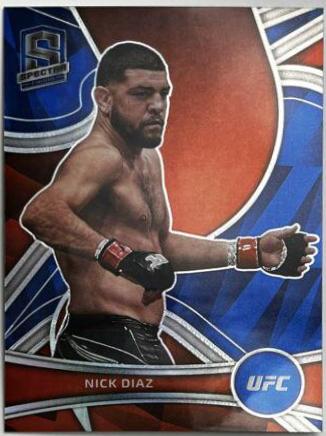 Nick Diaz 2022 Panini Chronicles UFC Base Spectra #378 Blue