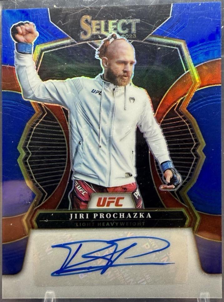 Jiri Prochazka 2023 Panini Select UFC Signatures #17 Blue