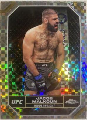Jacob Malkoun 2024 Topps Chrome UFC Base #85 X-Fractor