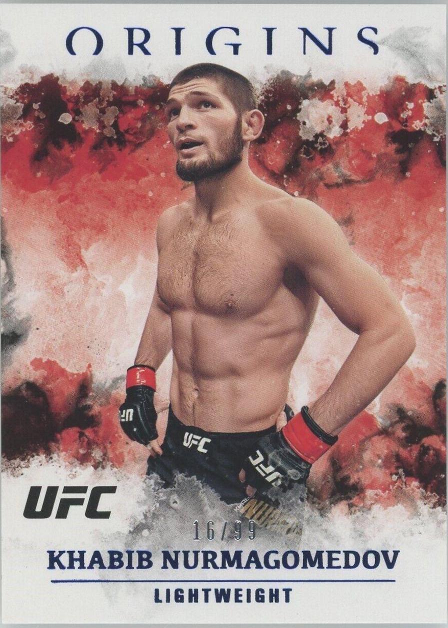 Khabib Nurmagomedov 2021 Panini Chronicles UFC Base Origins #40 Blue