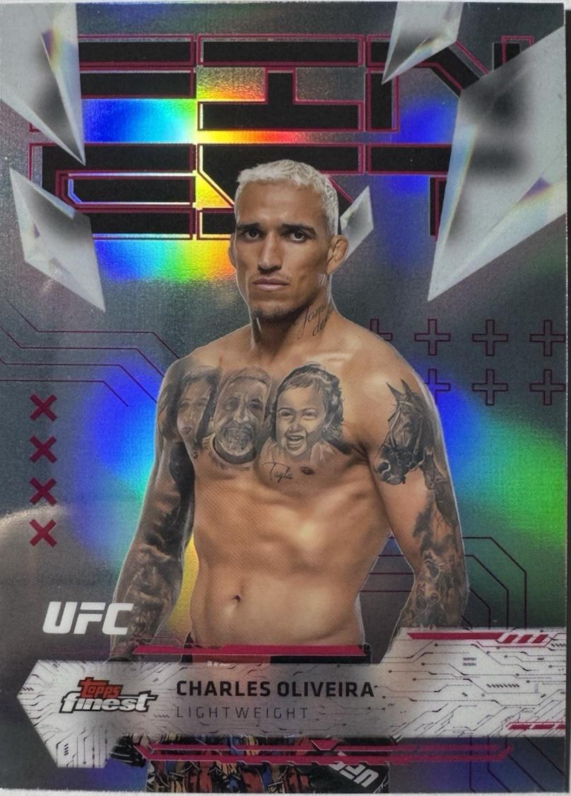 Charles Oliveira 2025 Topps Finest UFC Base Uncommon #189 Refractor