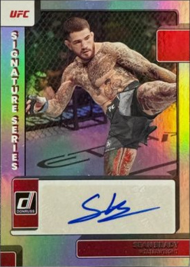 Sean Brady 2023 Panini Donruss UFC Signature Series #SG-SBD Purple Laser