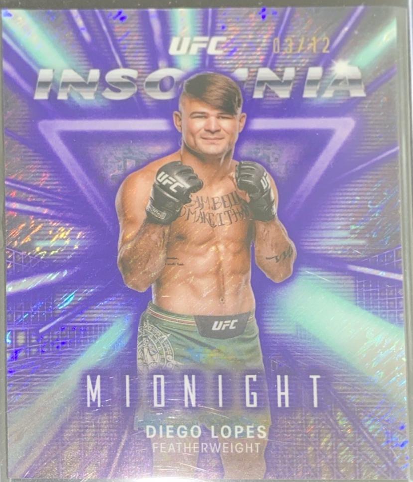 Diego Lopes 2025 Topps Midnight UFC Insomnia #IN-11 Midnight