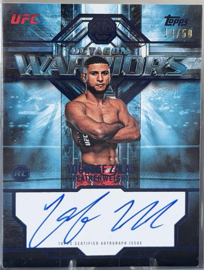 Youssef Zalal 2026 Topps Knockout UFC Octagon Warriors #OWS-YZ Blue