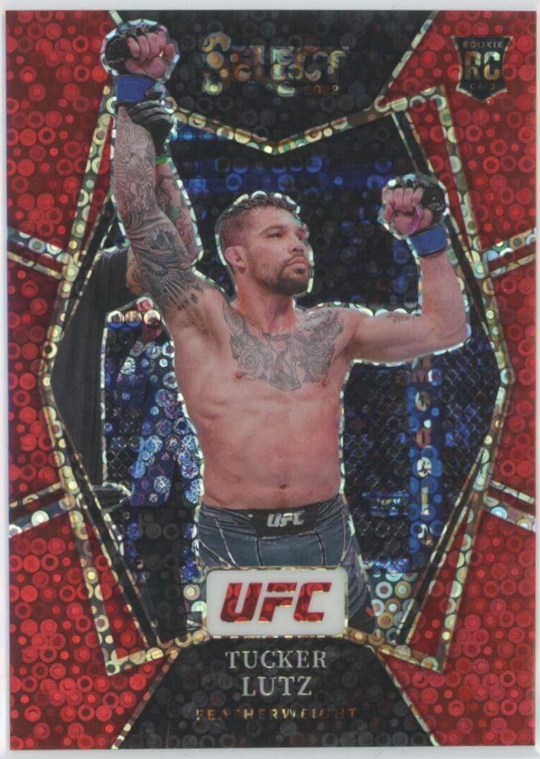 Tucker Lutz 2022 Panini Select UFC Premier Level #129 Red Disco