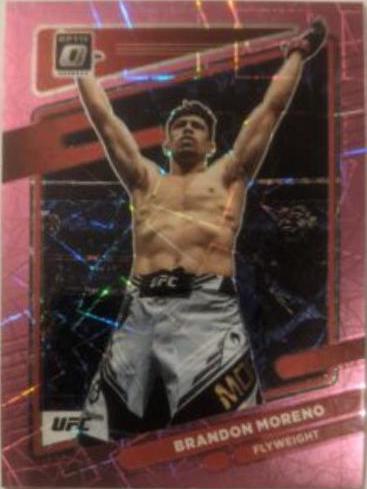 Brandon Moreno 2022 Panini Donruss Optic UFC Base #14 Pink Velocity