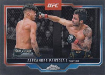 Alexandre Pantoja 2025 Topps Chrome UFC Base #188 Red Refractor