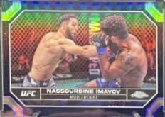 Nassourdine Imavov 2024 Topps Chrome UFC Base #145 Black Refractor