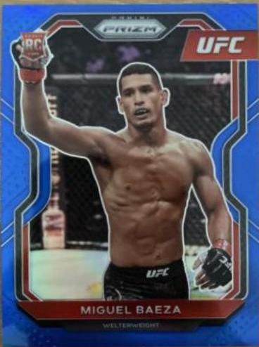 Miguel Baeza 2021 Panini Prizm UFC Base #92 Blue