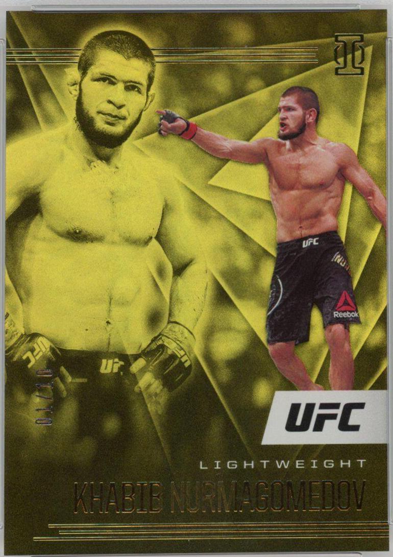 Khabib Nurmagomedov 2021 Panini Chronicles UFC Base XR #190 Gold